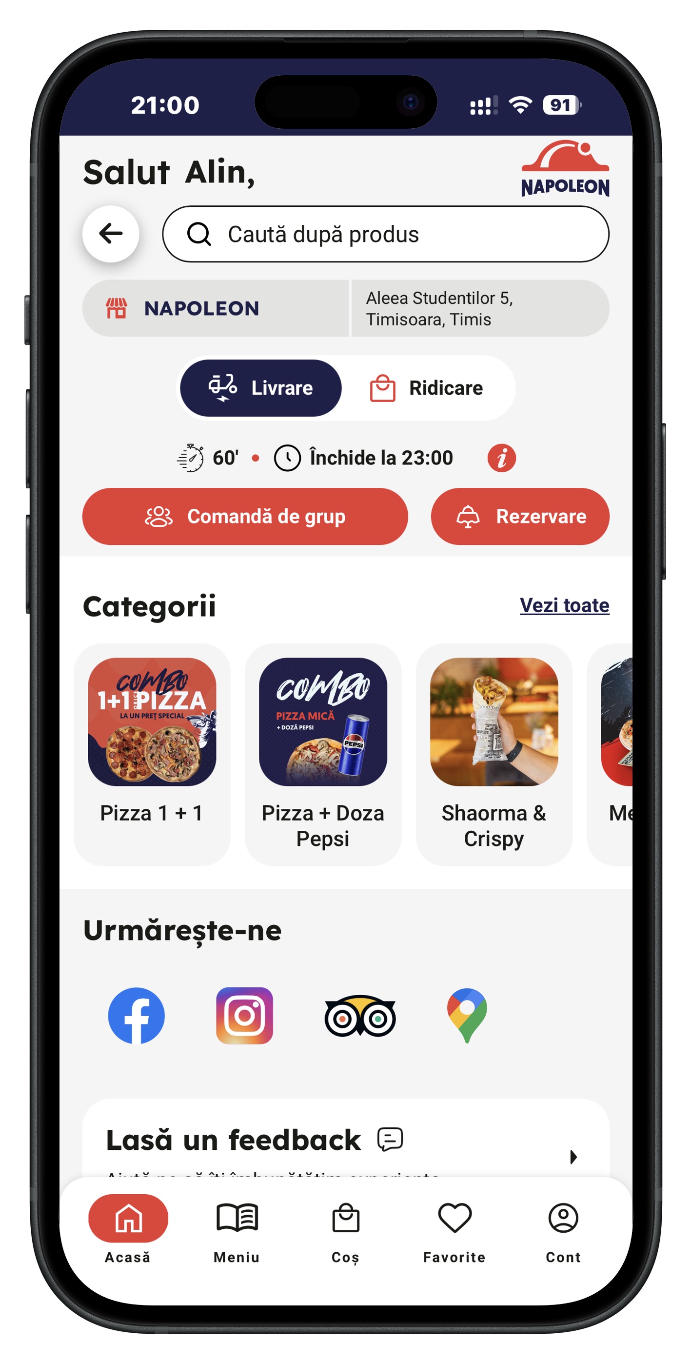 Napoleon app screenshot